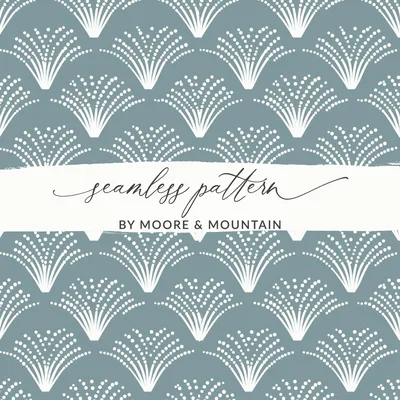 Light Blue Seamless Art Deco Pattern Abstract Texture Digital