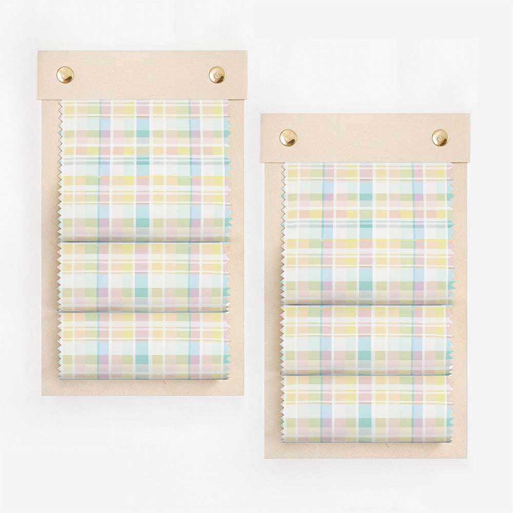 Light Blue Spring Plaid Pastel Checkered Digital