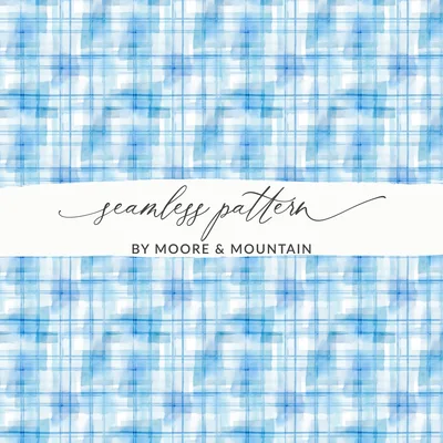 Light Blue Watercolor Seamless Geometric Light Blue Digital