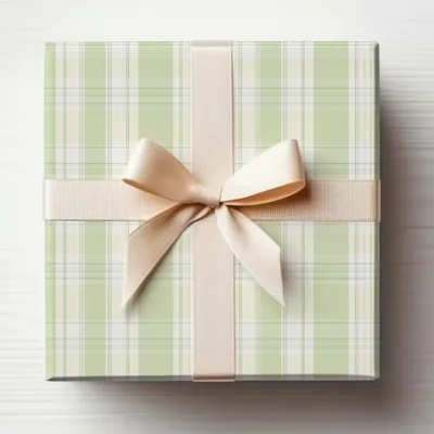 Light Green And White Spring Plaid Seamless Plaid