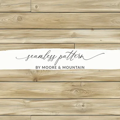Light Natural Seamless Wood Planks Surface Seamless Digital
