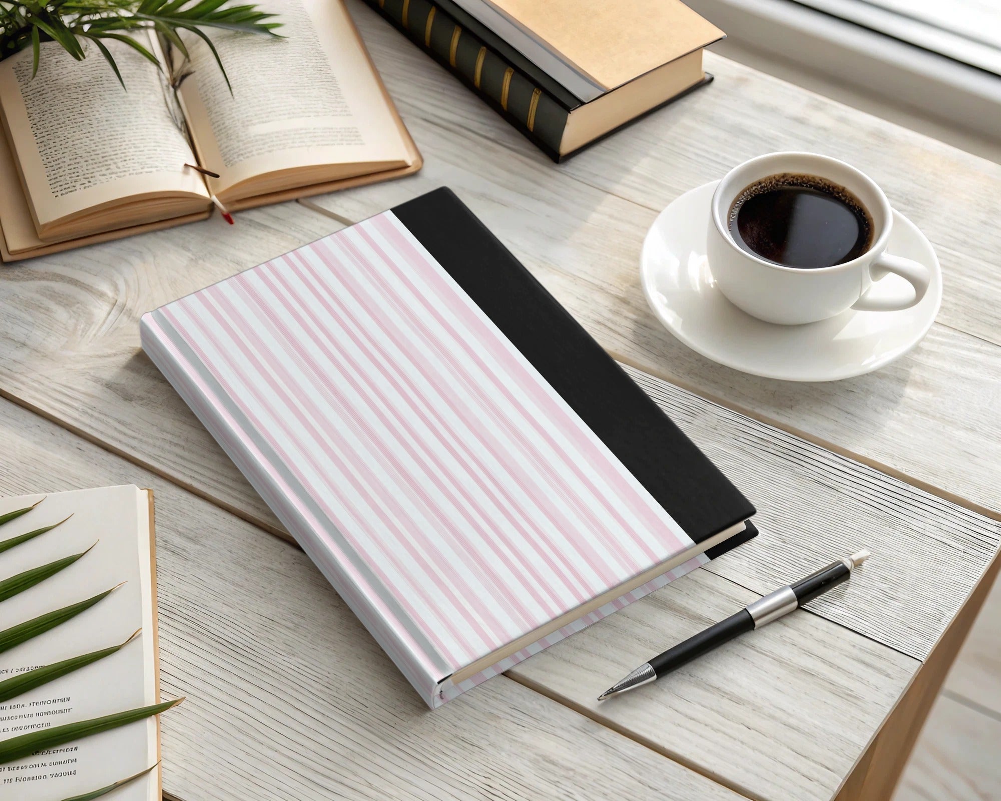 Light Pink and White Stripes Seamless Grandmillenial Digital