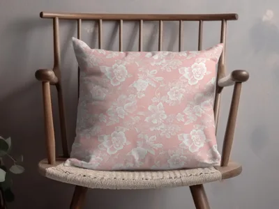 Light Pink Lace Floral Granny Core Pattern Digital