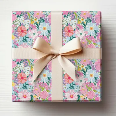 Light Pink Preppy Pastel Floral Digital