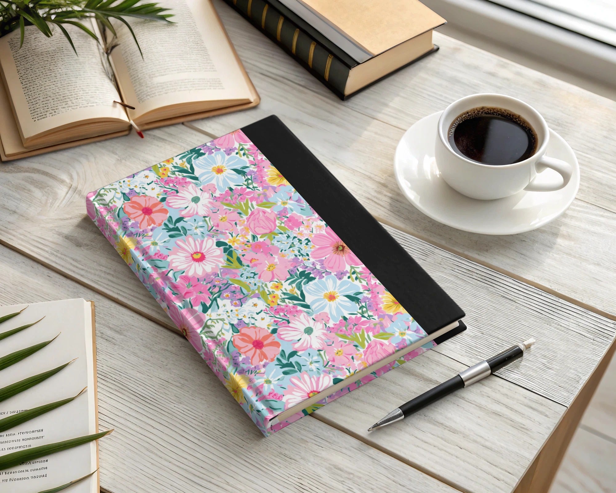 Light Pink Preppy Pastel Floral Digital