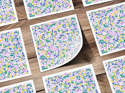 Light Purple Pastel Ditsy Floral Seamless Spring Floral Pattern Digital
