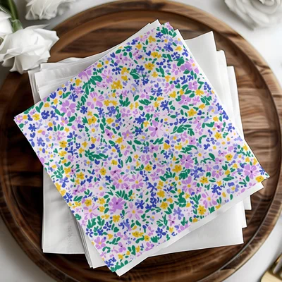 Light Purple Pastel Ditsy Floral Seamless Spring Floral Pattern Digital