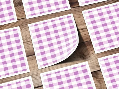 Lilac Gingham Seamless Pattern, Spring Check Digital Paper, Commercial Use, Buffalo Check