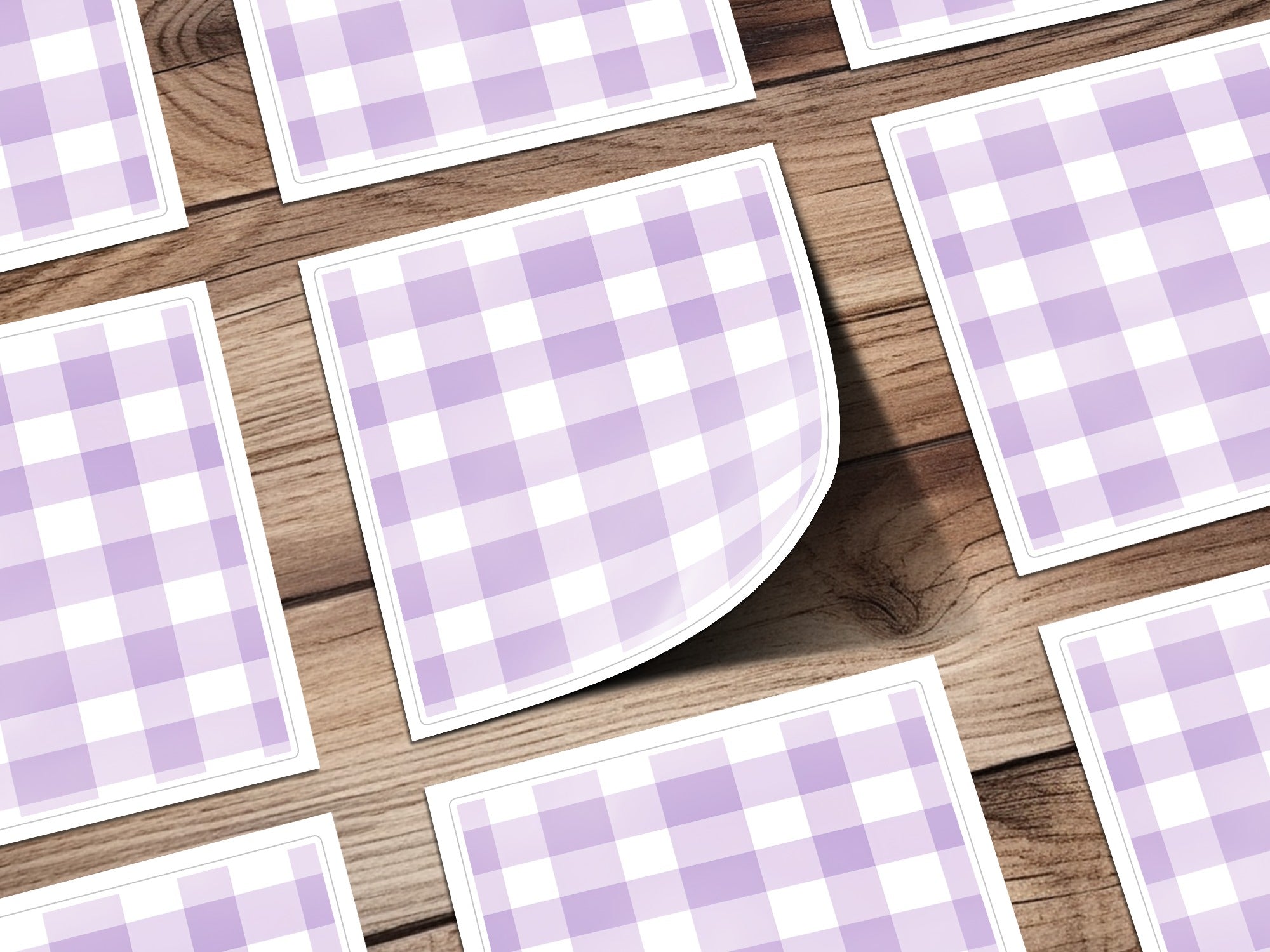 Lilac Purple Gingham Digital Paper, Gingham Seamless Pattern, Checkered Commercial Use, Spring Digital Paper, Gingham Background