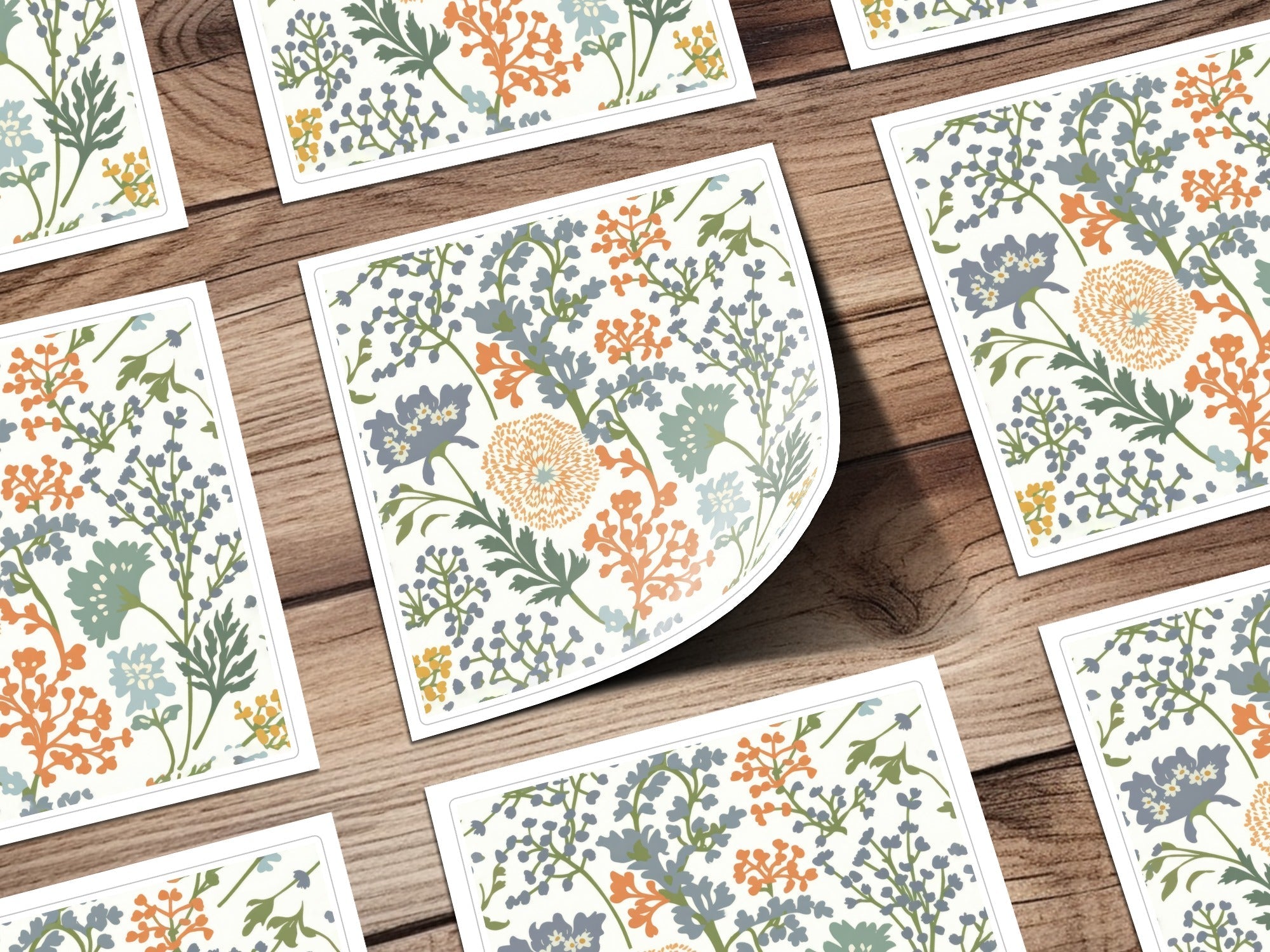 Matisse Seamless Floral Pattern Pastel Abstract Organic Leaves