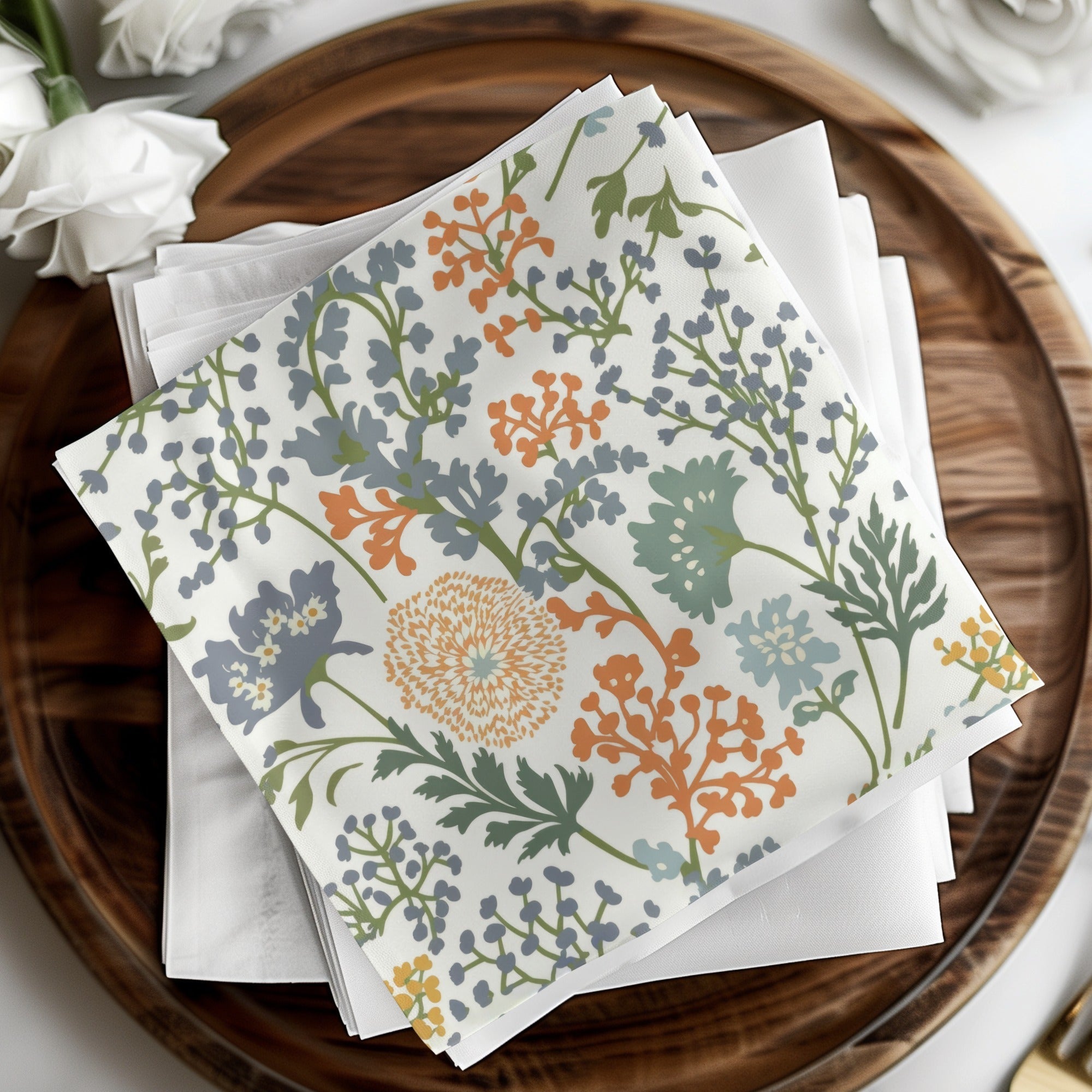Matisse Seamless Floral Pattern Pastel Abstract Organic Leaves