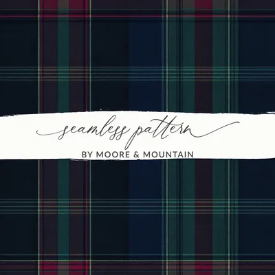 Men's Dark Moody and Stylish Scottish Tartan Background