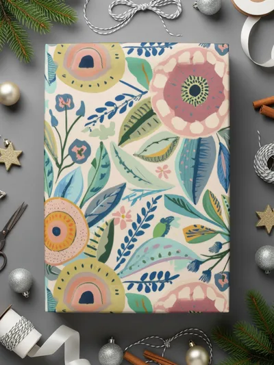 Mod Floral Delightful Blooms | Colorful Flower Digital Art