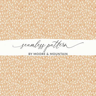 Modern Boho Seamless Gentle Pastel Doodle Background Digital