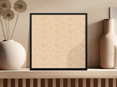 Modern Boho Seamless Gentle Pastel Doodle Background Digital