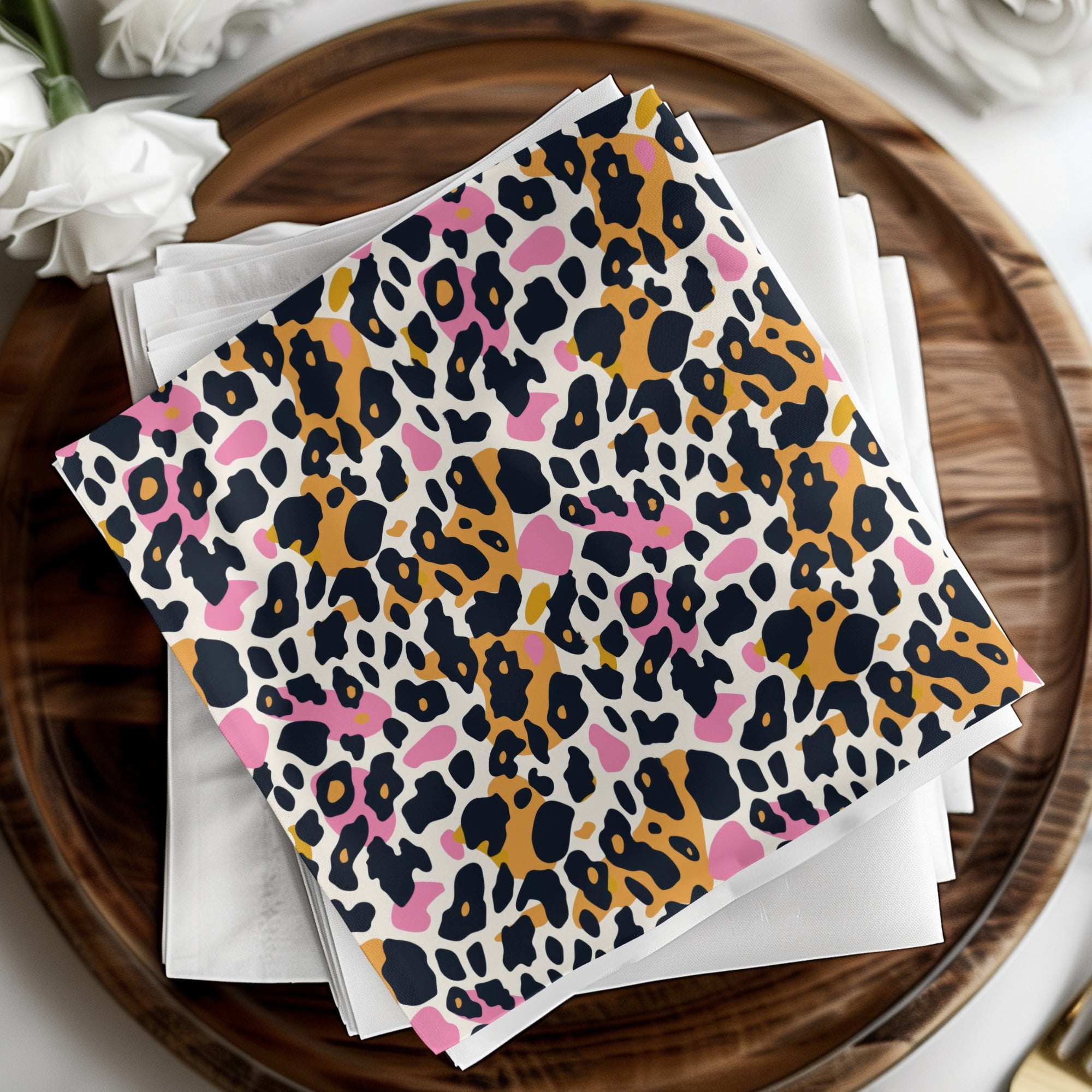 Modern Cheetah Print in Blush Pink and Yellow Seamless Animal Print Digital