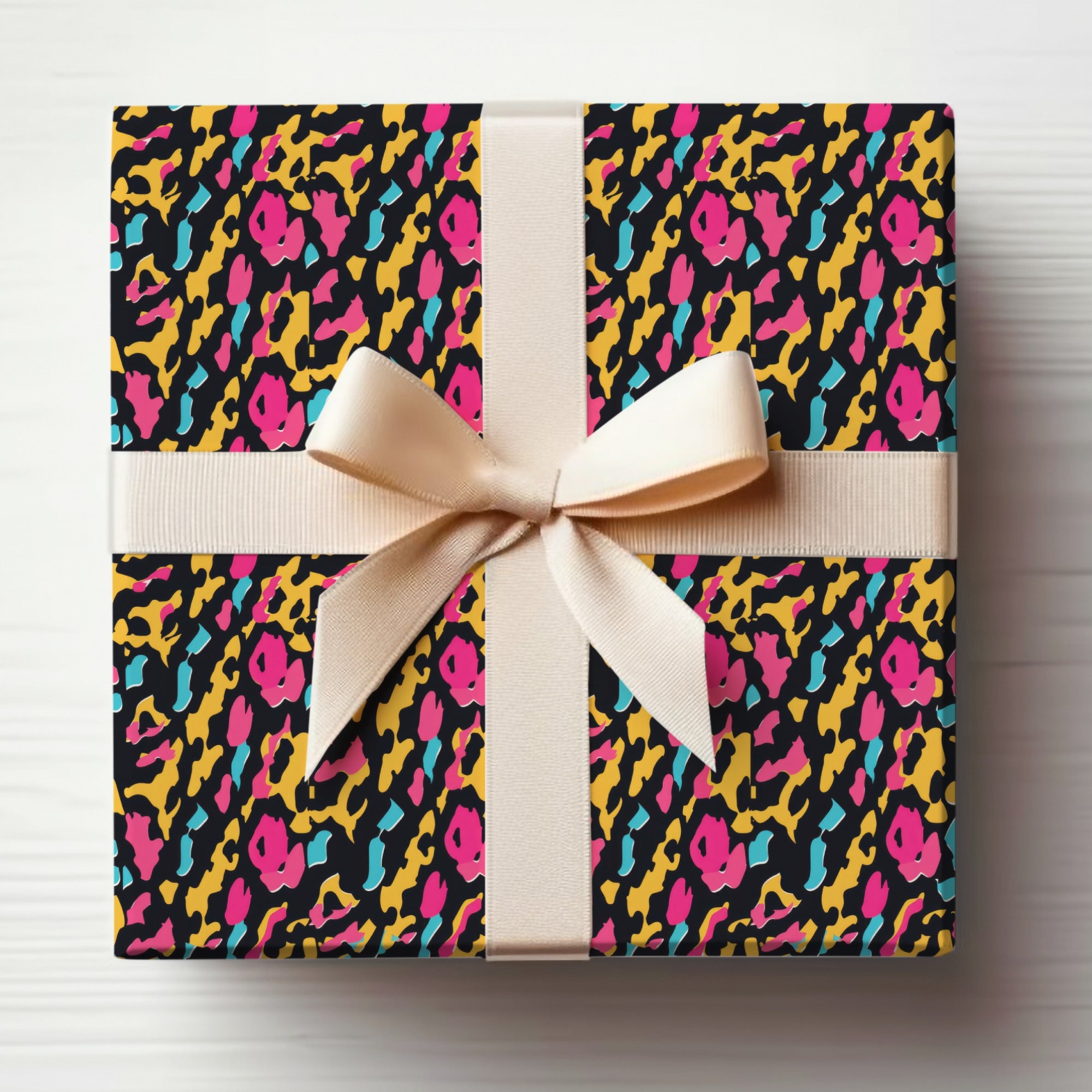 Modern Cheetah Print Yellow And Pink Wild Leopard Spots Digital