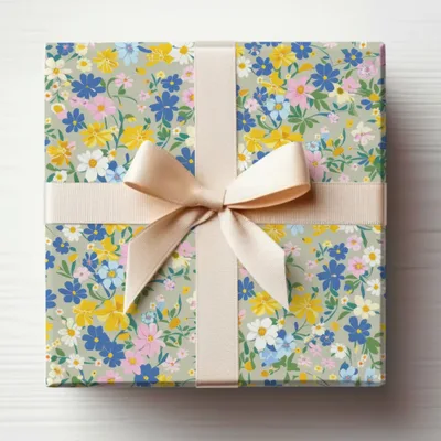 Modern Floral Pattern Seamless Wildflower Field For Commercial Use