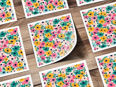 Modern Summery Floral Pattern Pastel Ditsy Floral Seamless Product