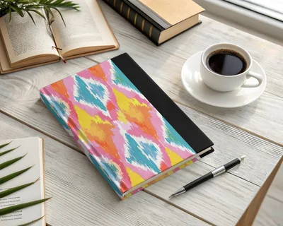 Modern Tribal Pattern Digital Download, Colorful Ikat Print, Bright Boho Seamless, Vibrant Ethnic Pattern, Commercial Use POD