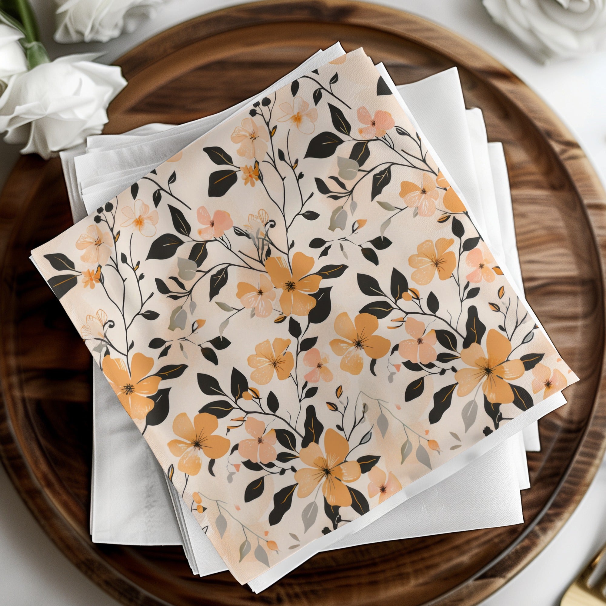 Modern Wildflowers Pastel Boho Wildflower Seamless Digital
