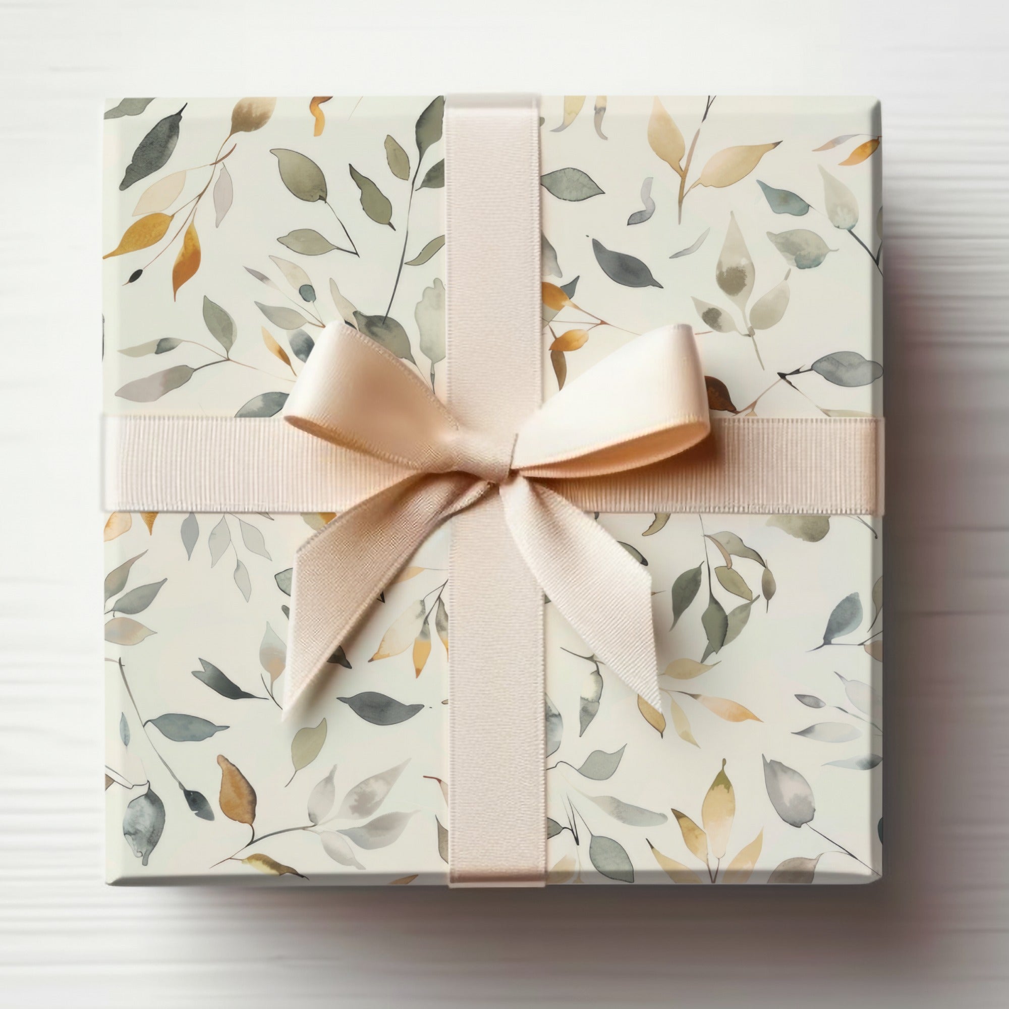 Modern Wildflowers Sage Green and Yellow Digital Pattern
