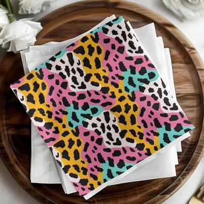 Multicolored Modern Animal Print Background Seamless Pattern Digital