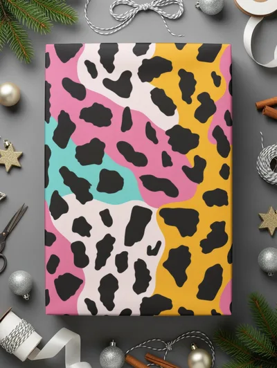 Multicolored Modern Animal Print Background Seamless Pattern Digital