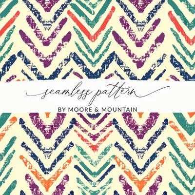 Multicolored Seamless Aztec Geometric Digital
