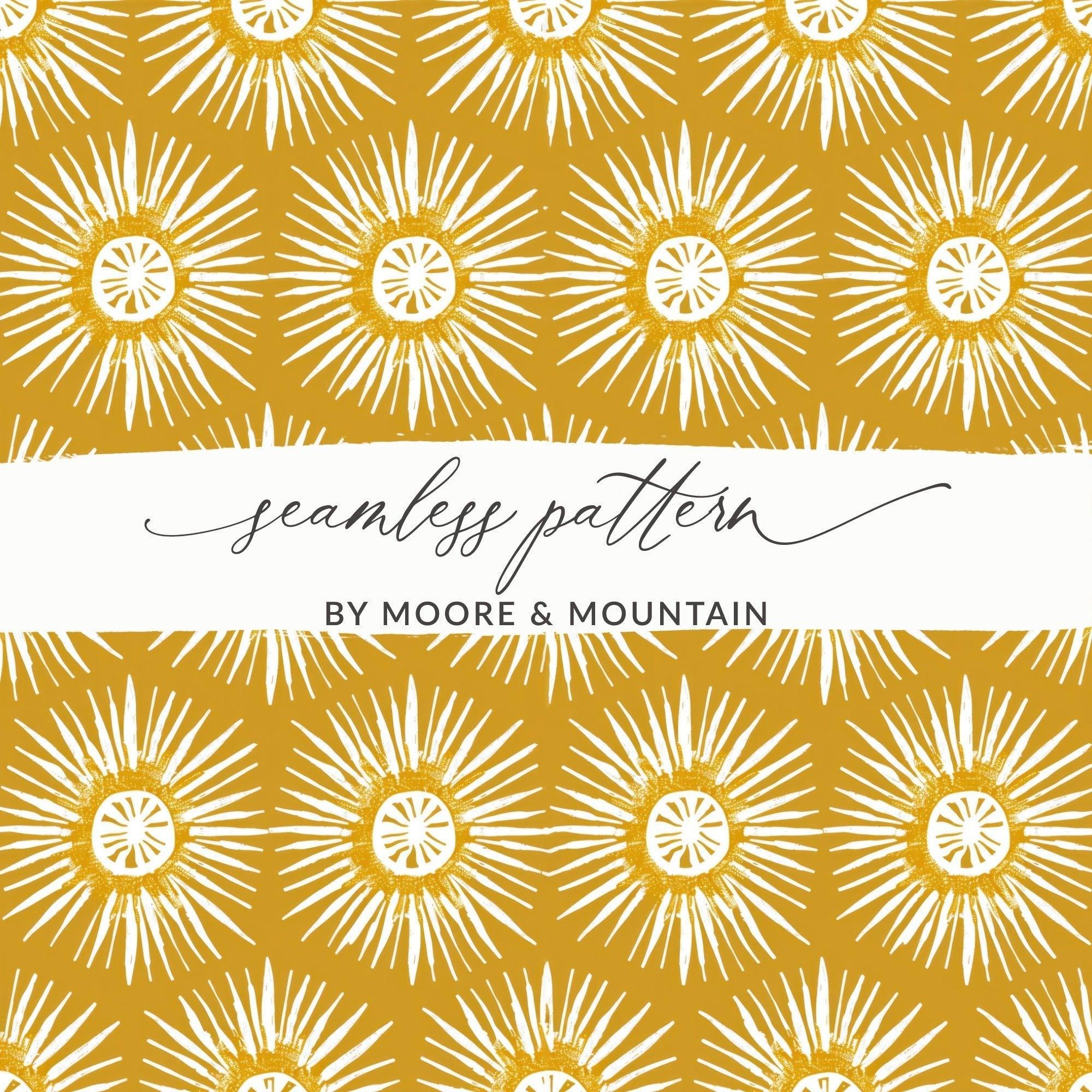 Mustard Floral Seamless Pattern, Digital Download, Flower Pattern for Fabric, Hand Drawn Floral Repeat Pattern, Digital Paper (139)