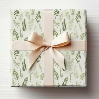 Muted Green Organic Pattern Soft Sage Botanical Repeat