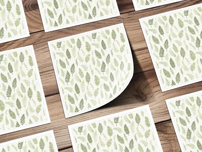 Muted Green Organic Pattern Soft Sage Botanical Repeat