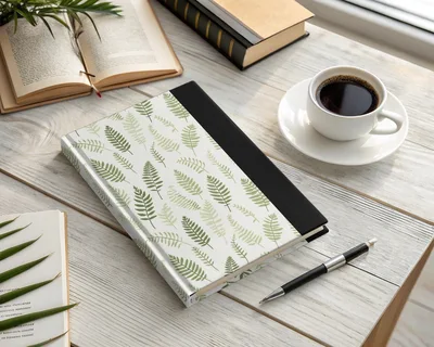Muted Green Organic Pattern Soft Sage Botanical Repeat