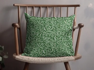 Muted Green Organic Pattern Soft Sage Botanical Repeat