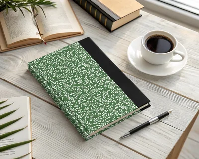 Muted Green Organic Pattern Soft Sage Botanical Repeat