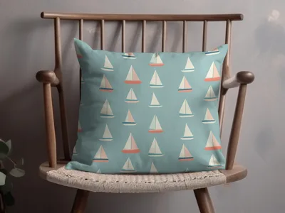 Nautical Sailboat Seamless Pattern For Boys
