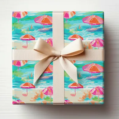 Neon Summery Preppy Beachy Seamless Pattern Digital