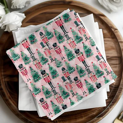 Seamless Watercolor Nutcracker Background