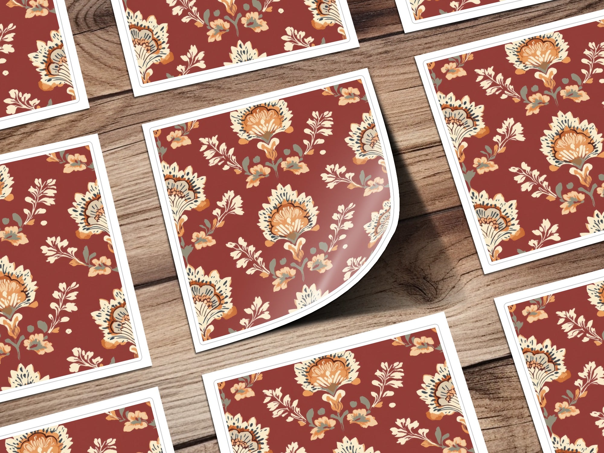 Ornate Floral Pattern Seamless Indian Pattern Seamless Maroon Pattern