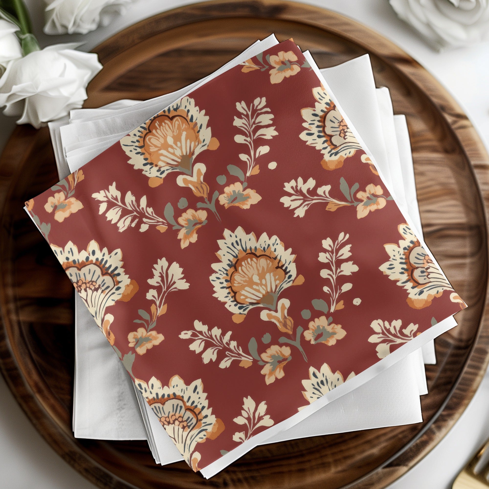 Ornate Floral Pattern Seamless Indian Pattern Seamless Maroon Pattern