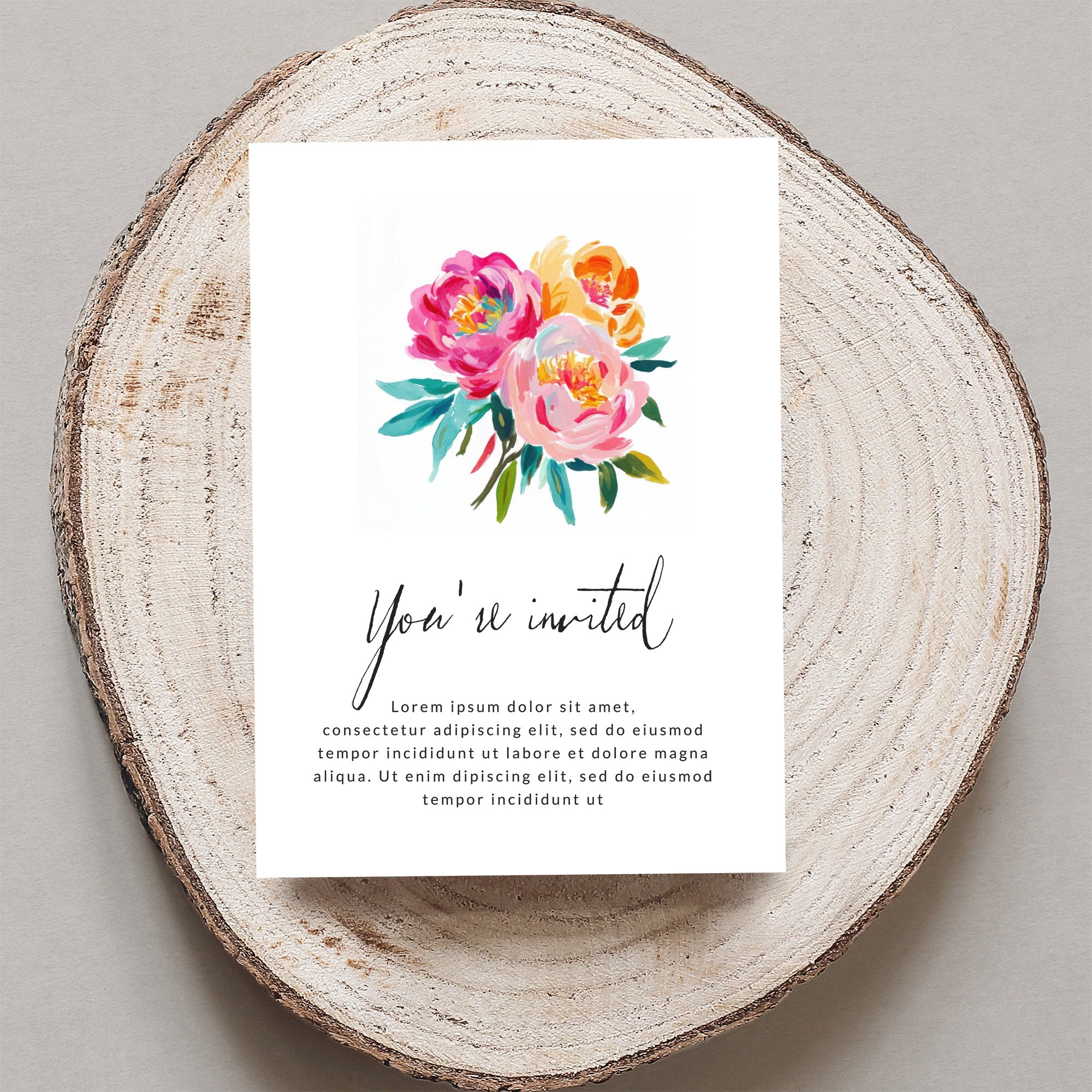 Painterly Peony SVG Preppy Peonies PNG Floral Clipart, Vibrant Watercolor Flower Art, Spring Summer Blooms, Craft Supply, Instant Download