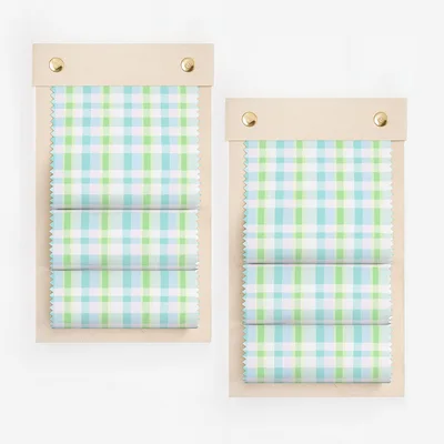 Pastel Checkered Green Blue Plaid Pattern Background Digital