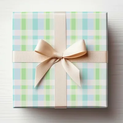 Pastel Checkered Green Blue Plaid Pattern Background Digital