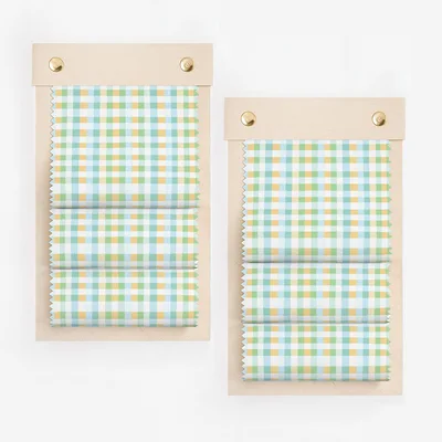 Pastel Checkered Pattern with Green Blue Yellow Digital