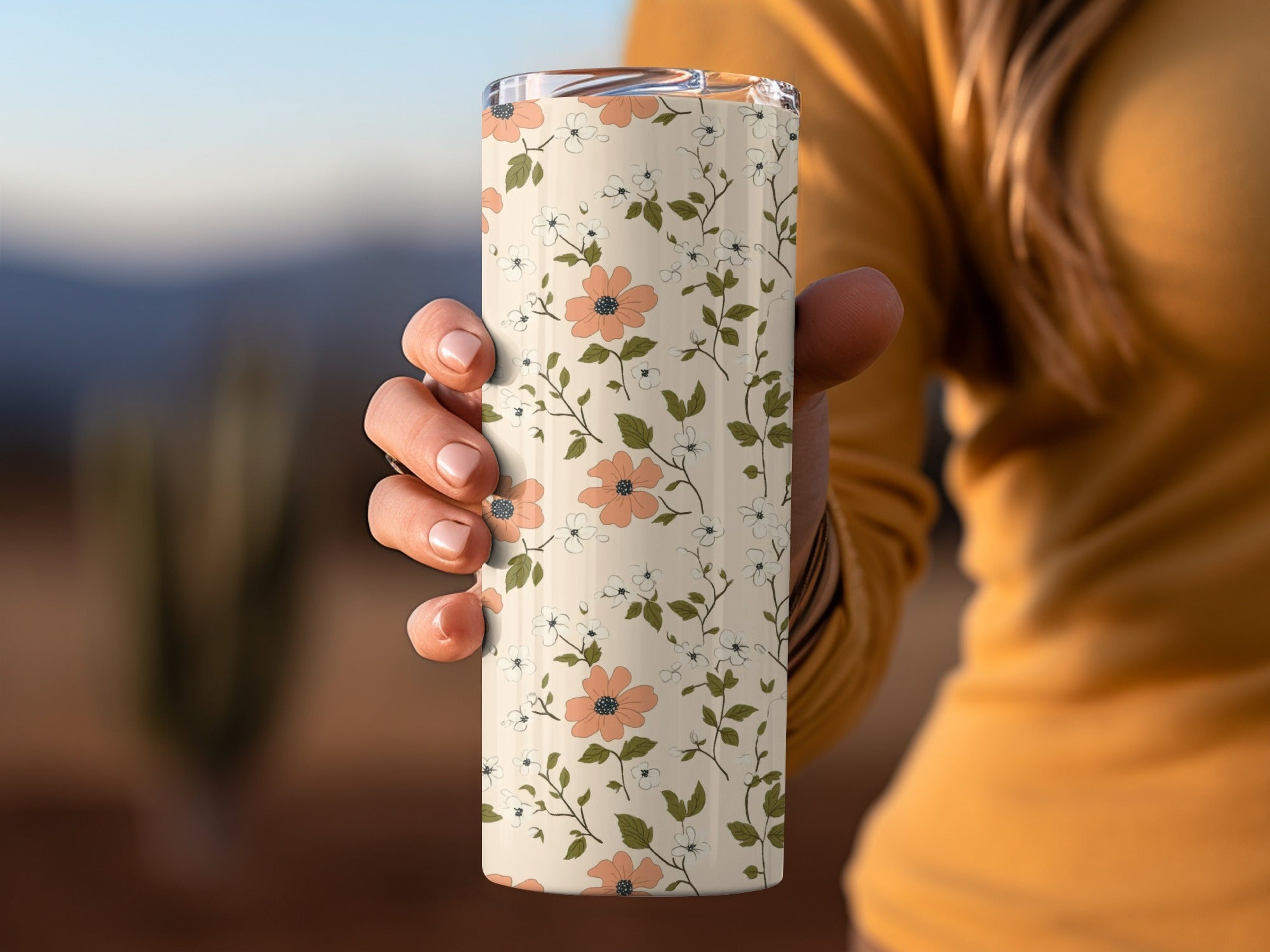 Pastel Ditsy Flower Background Digital