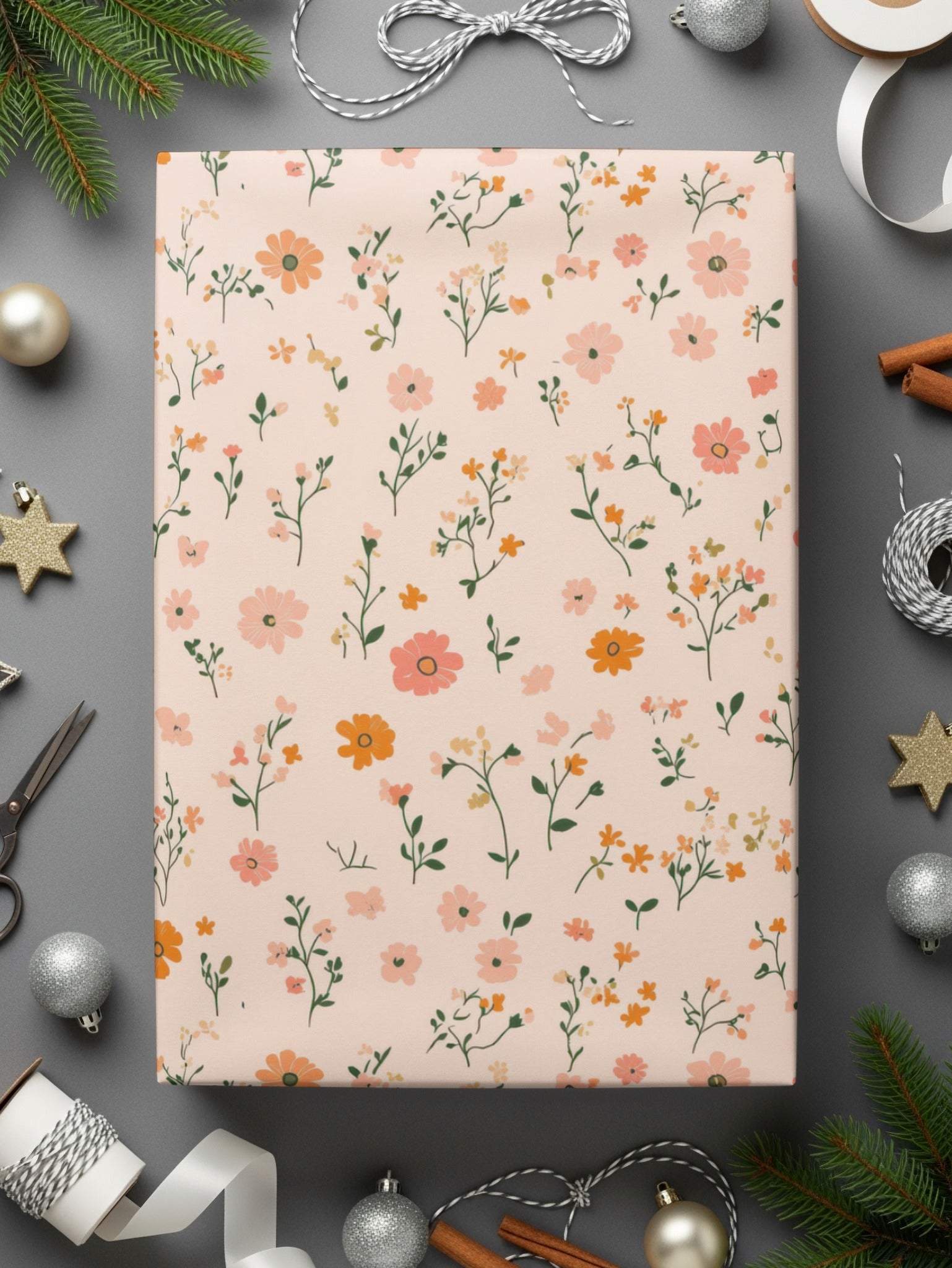 Pastel Ditsy Flower Background for your next creative project