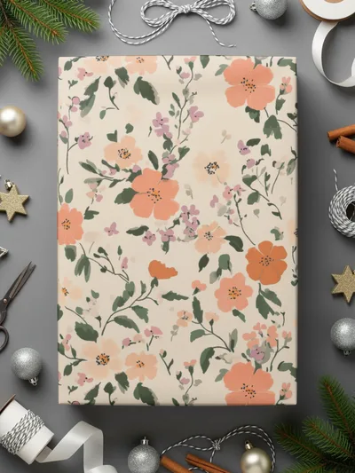 Pastel Ditsy Flower Background Modern Ditsy Flower Pattern Digital