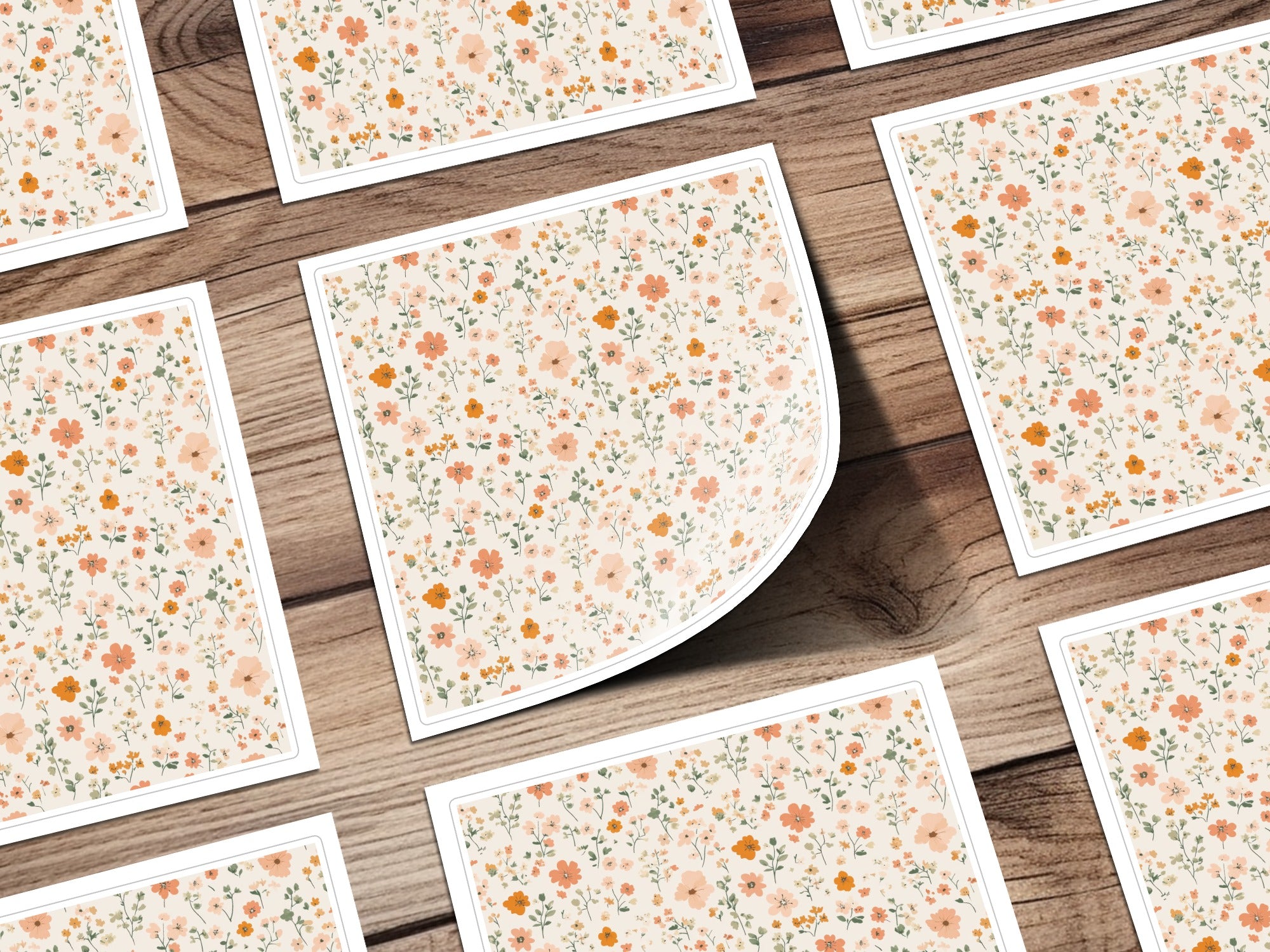 Pastel Ditsy Flower Background Spring Pastel Patterns Digital
