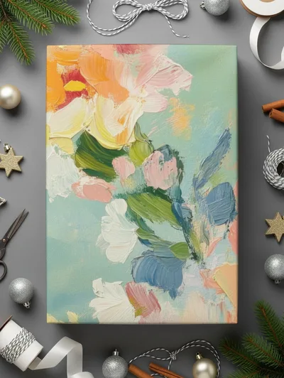 Pastel Floral Impressionistic Fine Art Seamless Texture