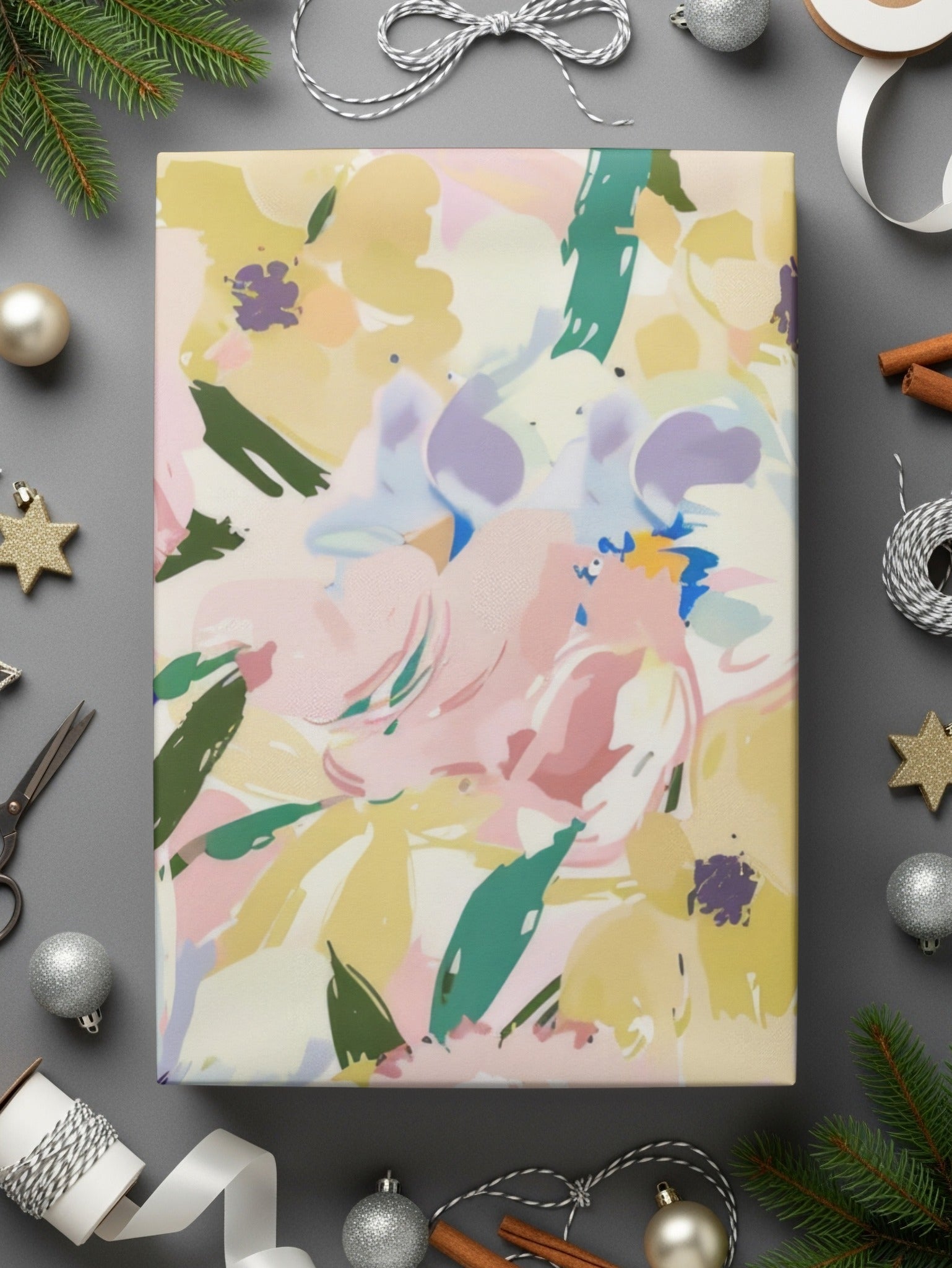 Pastel Floral Seamless Pattern Delicate Floral Design with Pastel Blooms Digital Pattern